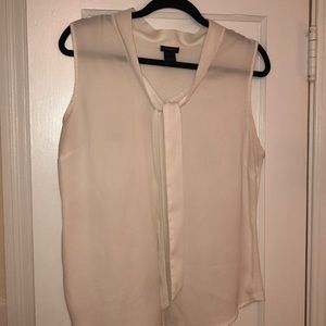 Ann Taylor tie front blouse